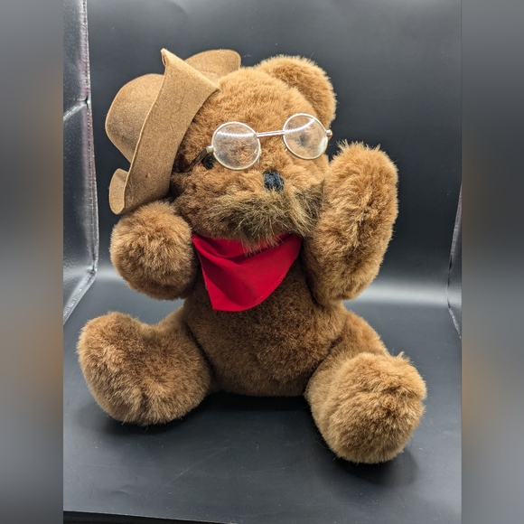 Teddy Roosevelt Jointed Teddy Bear Made In Korea - Picture 1 of 8